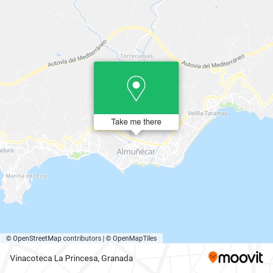 Vinacoteca La Princesa map