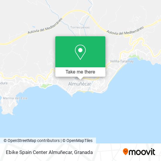 mapa Ebike Spain Center Almuñecar