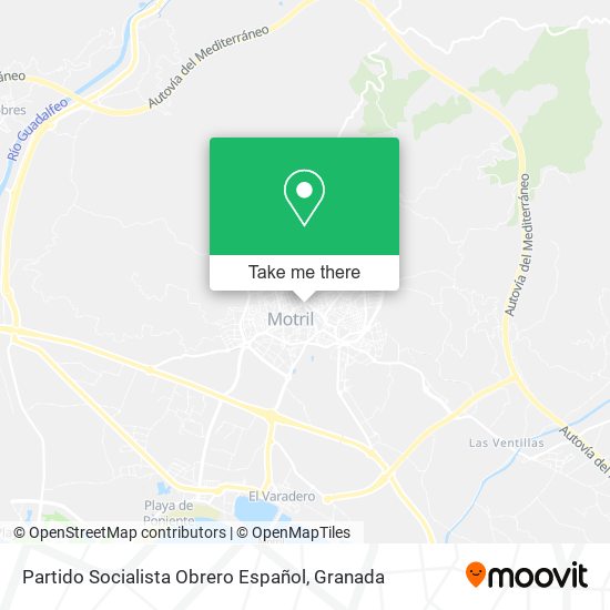 mapa Partido Socialista Obrero Español