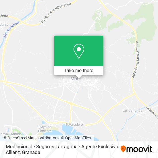 Mediacion de Seguros Tarragona - Agente Exclusivo Allianz map