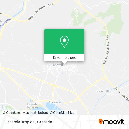 Pasarela Tropical map