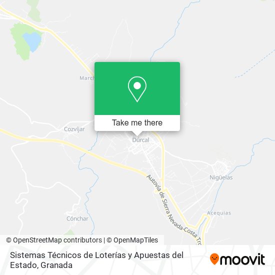 Sistemas Técnicos de Loterías y Apuestas del Estado map