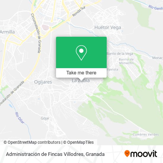 mapa Administración de Fincas Villodres