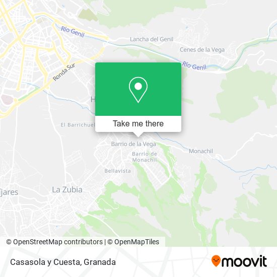 Casasola y Cuesta map