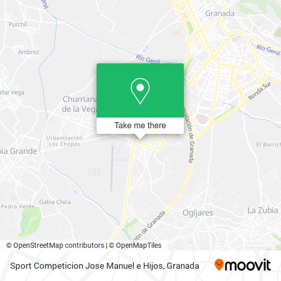 mapa Sport Competicion Jose Manuel e Hijos