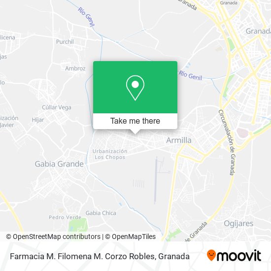 mapa Farmacia M. Filomena M. Corzo Robles