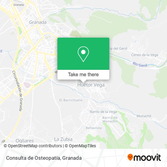 Consulta de Osteopatía map