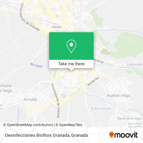 mapa Desinfecciones Biofitos Granada