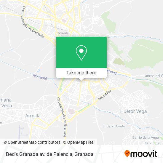 mapa Bed's Granada av. de Palencia