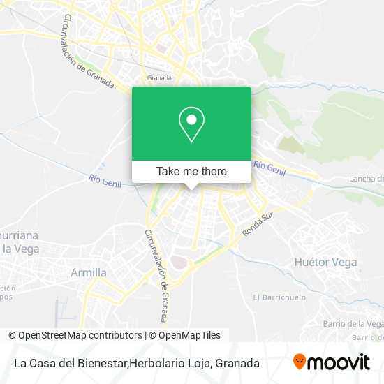 mapa La Casa del Bienestar,Herbolario Loja