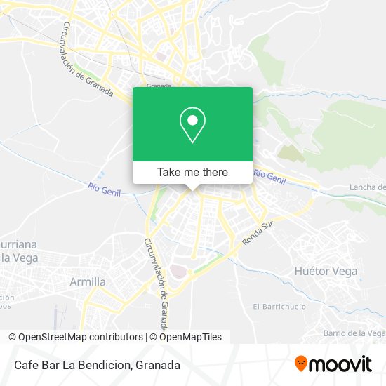 Cafe Bar La Bendicion map