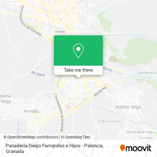 mapa Panadería Diego Fernández e Hijos - Palencia
