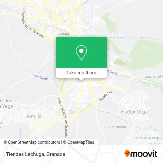 Tiendas Lechuga map