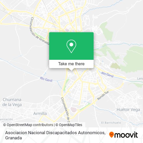 Asociacion Nacional Discapacitados Autonomicos map