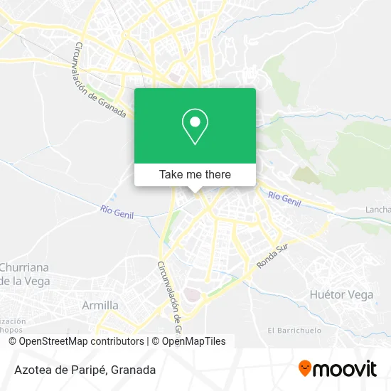 Azotea de Paripé map