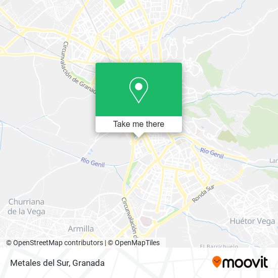 Metales del Sur map