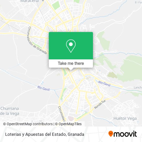 Loterías y Apuestas del Estado map