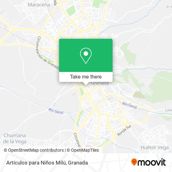 mapa Artículos para Niños Milú