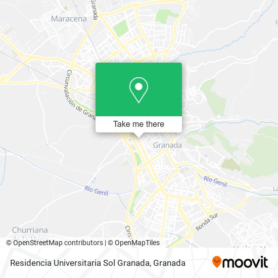 Residencia Universitaria Sol Granada map
