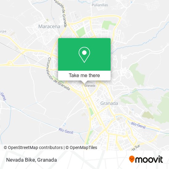 mapa Nevada Bike