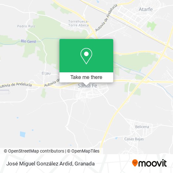 José Miguel González Ardid map