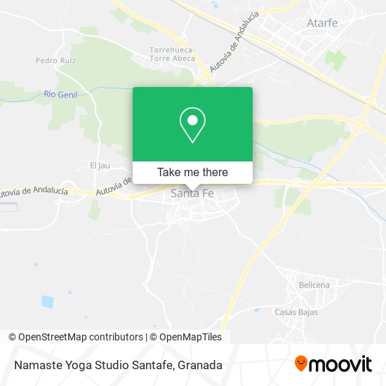 mapa Namaste Yoga Studio Santafe