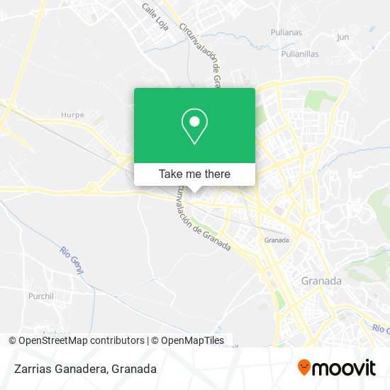 Zarrias Ganadera map