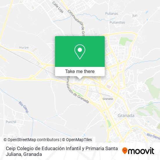Ceip Colegio de Educación Infantil y Primaria Santa Juliana map