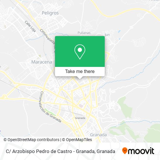 C/ Arzobispo Pedro de Castro - Granada map