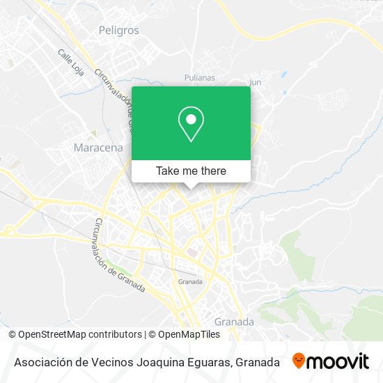 mapa Asociación de Vecinos Joaquina Eguaras