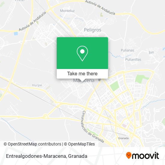 mapa Entrealgodones-Maracena