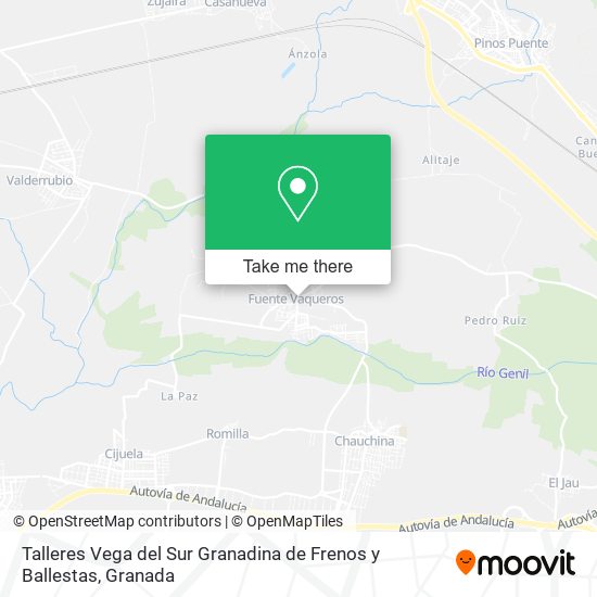 Talleres Vega del Sur Granadina de Frenos y Ballestas map