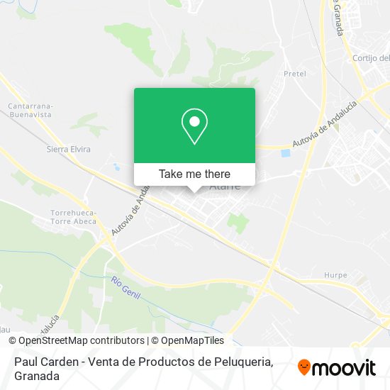 mapa Paul Carden - Venta de Productos de Peluqueria