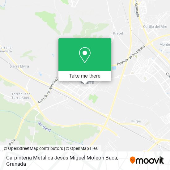 Carpintería Metálica Jesús Miguel Moleón Baca map