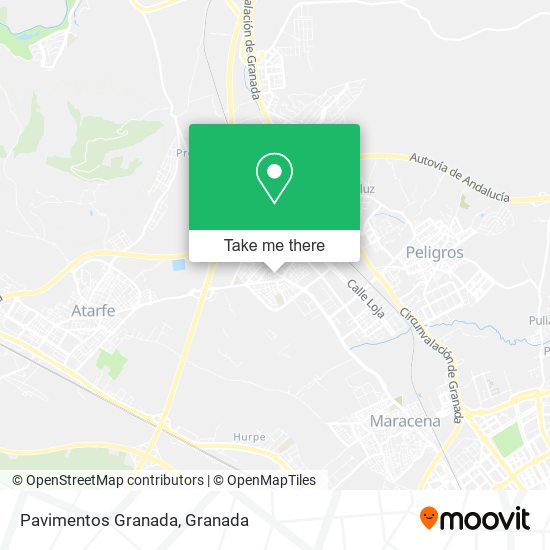 Pavimentos Granada map