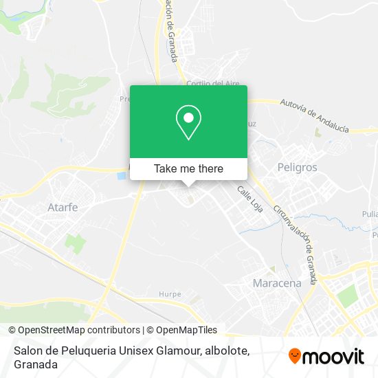 Salon de Peluqueria Unisex Glamour, albolote map