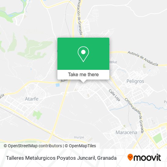 Talleres Metalurgicos Poyatos Juncaril map