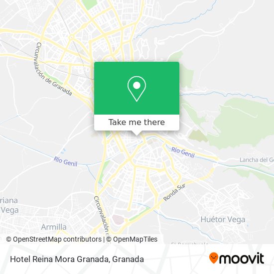 Hotel Reina Mora Granada map