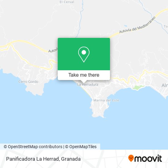 Panificadora La Herrad map