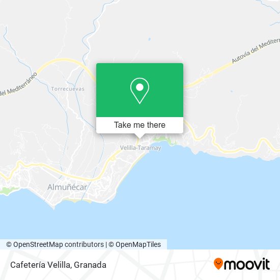 Cafetería Velilla map