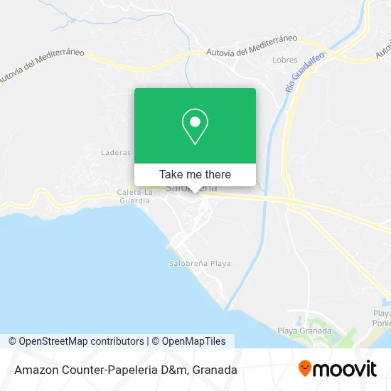 Amazon Counter-Papeleria D&m map