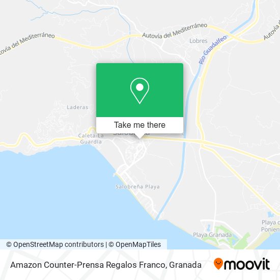 Amazon Counter-Prensa Regalos Franco map