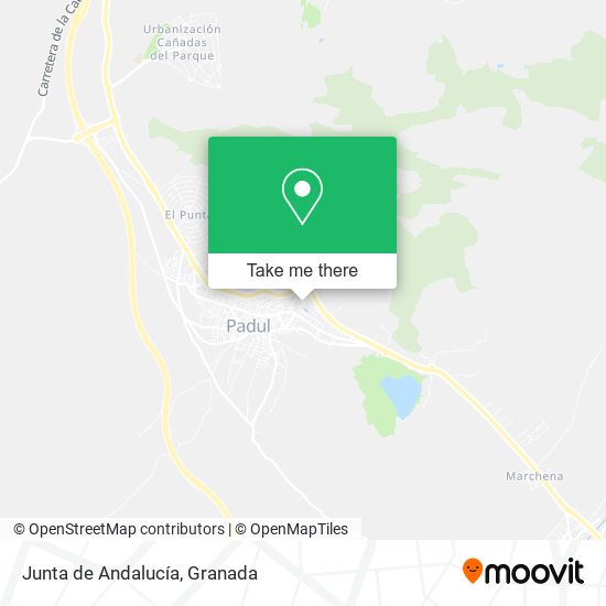 Junta de Andalucía map