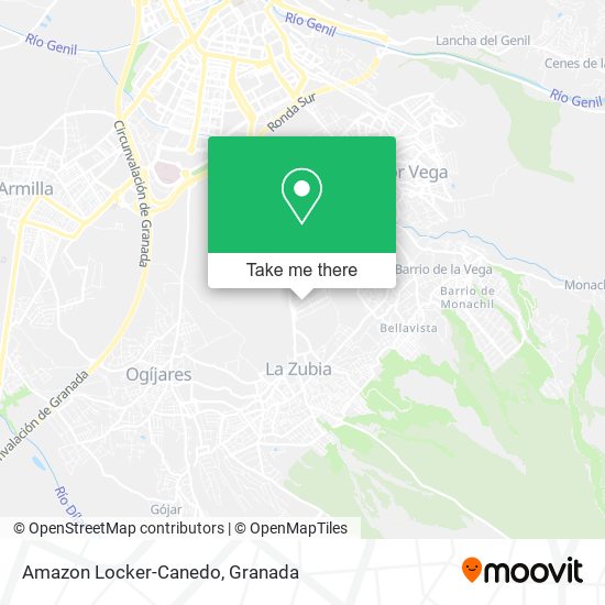 Amazon Locker-Canedo map