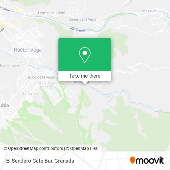 El Sendero Café Bar map