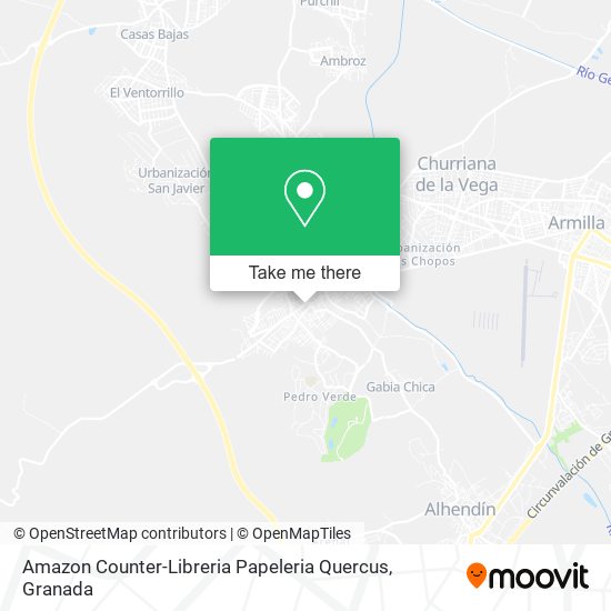 Amazon Counter-Libreria Papeleria Quercus map