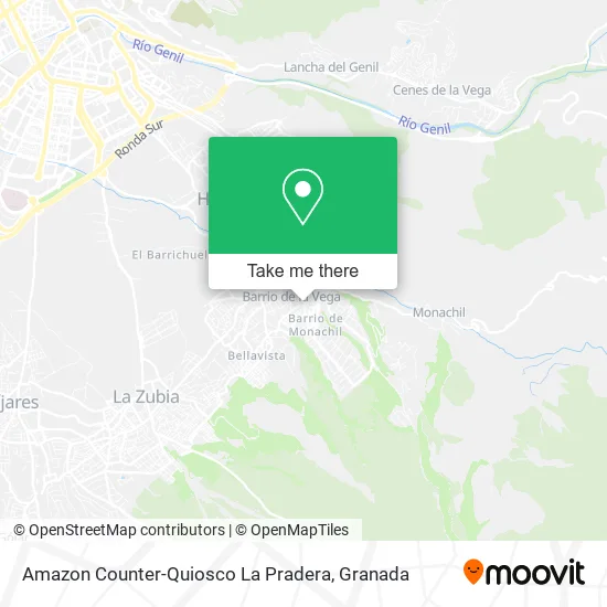 Amazon Counter-Quiosco La Pradera map