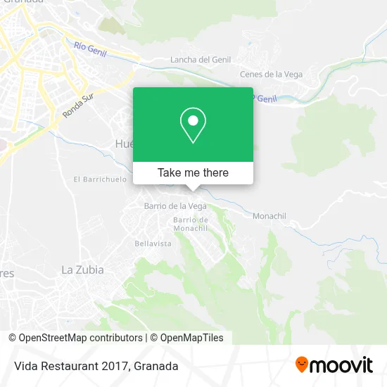 Vida Restaurant 2017 map