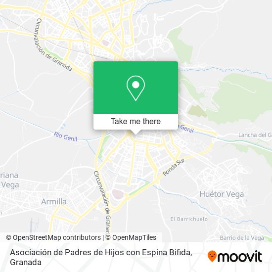 Asociación de Padres de Hijos con Espina Bifida map