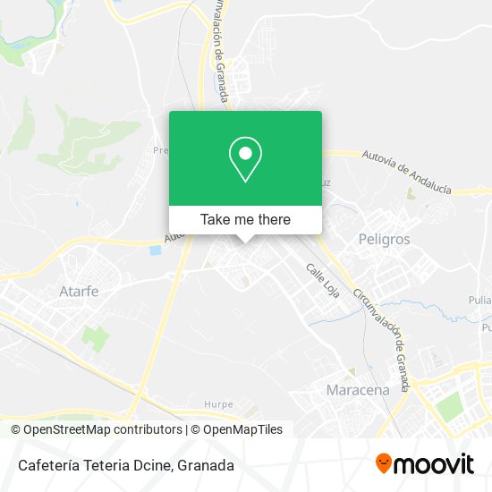 Cafetería Teteria Dcine map